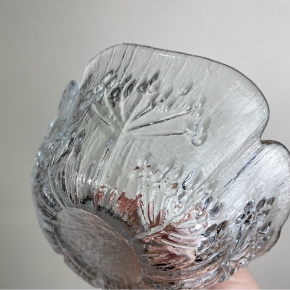 Dansk Floriform Glass Cow Parsley Salad Bowl Set, Mantasala Finland - Picture 7 of 12